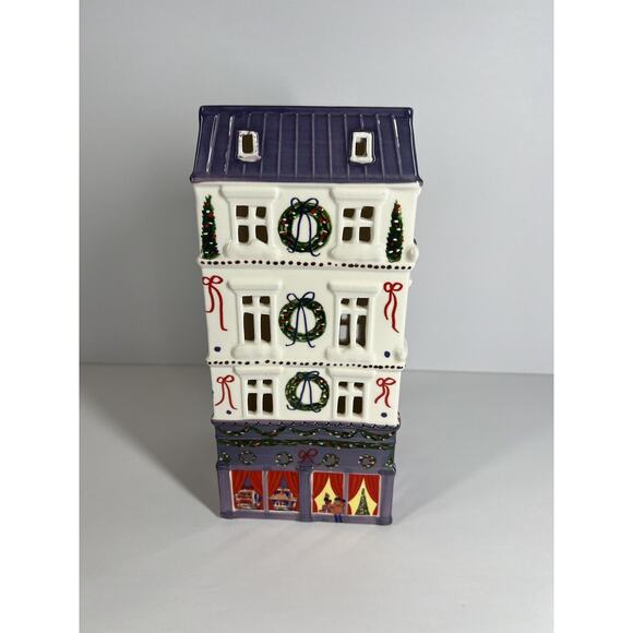 Anthropologie Ceramic Holiday House Department Store Christmas - Picture 5 of 6